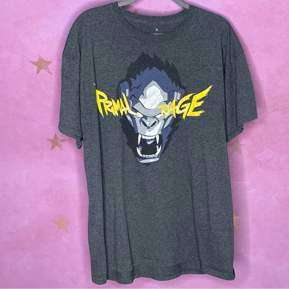 Primal Rage Blizzard Overwatch Rampage Shirt Grey Men’s - Loot Crate Size XL